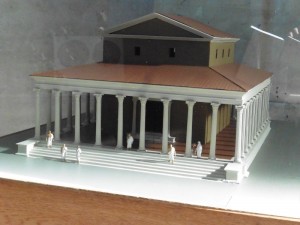 Maquette Romeinse tempel